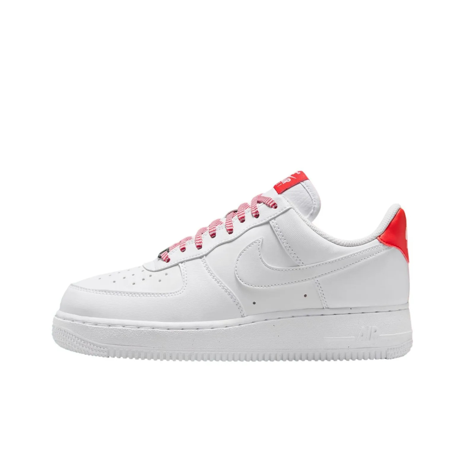 Nike Air Force 1 Low '07 White Pink Foam Metallic Silver Light Crimson Women's