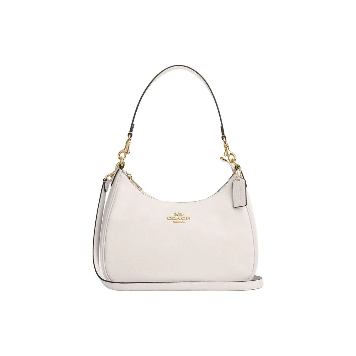 COACH Teri Cow Leather Portable Crossbody Bag, Shoulder Bag Large Women's Chalk White