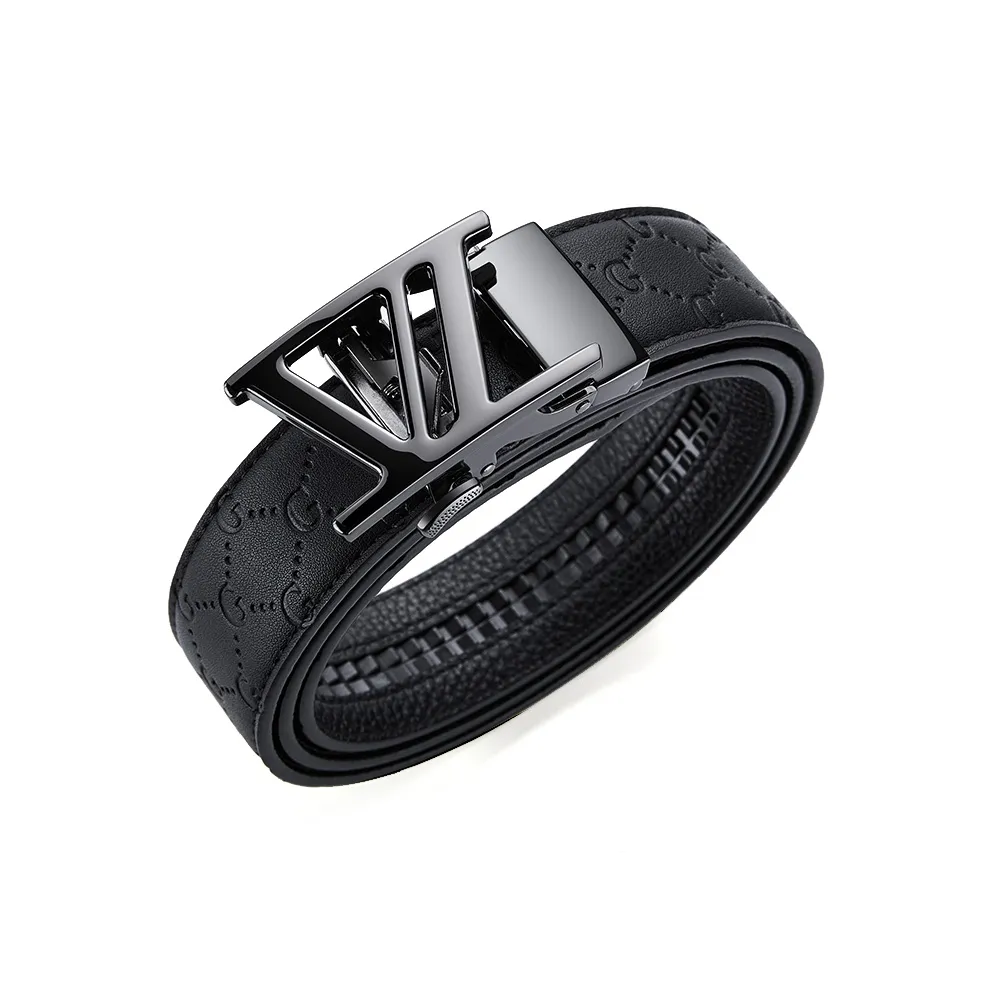 Jeccieziio Телячья кожа Премиум Элегантность Ремень Мужской Металлический Золотой Серебряный Ширина 3,5 см Набор в подарочной коробке