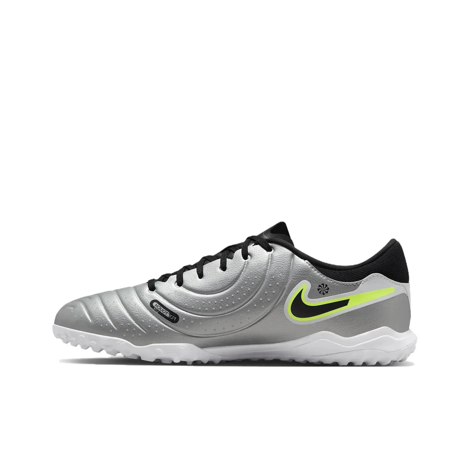 Nike Tiempo Legend 10 Academy Tf Metallic Silver Volt Black