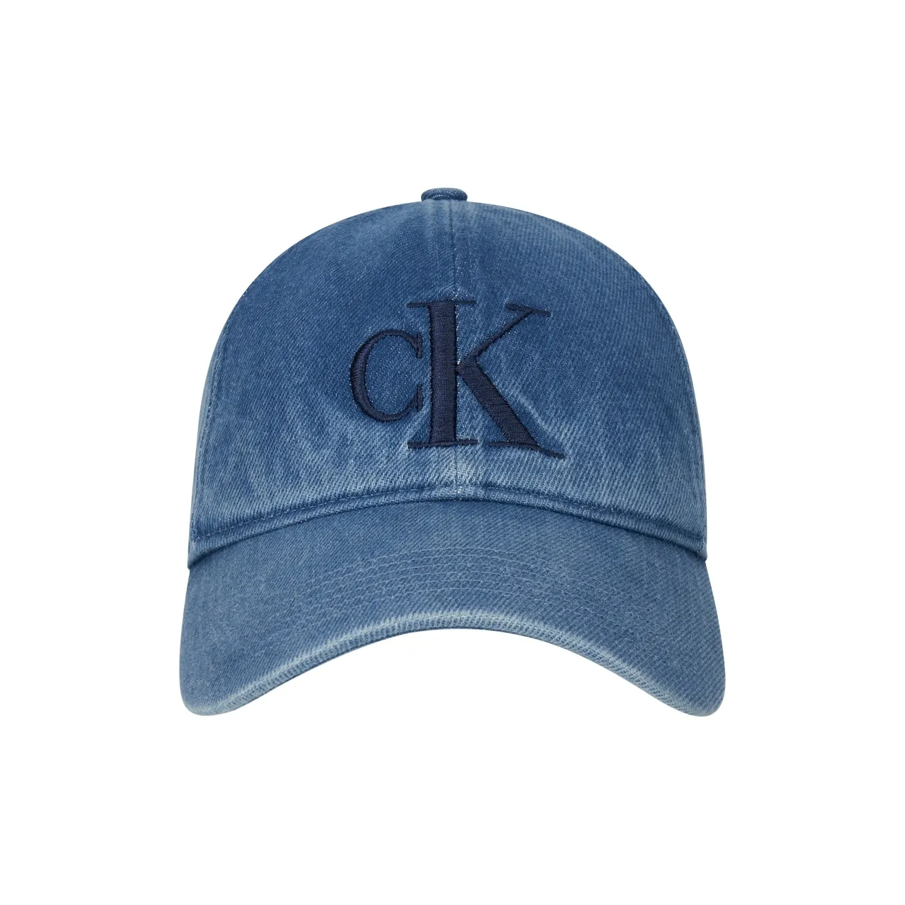 CALVIN KLEIN Cotton Baseball Caps Unisex Denim Blue