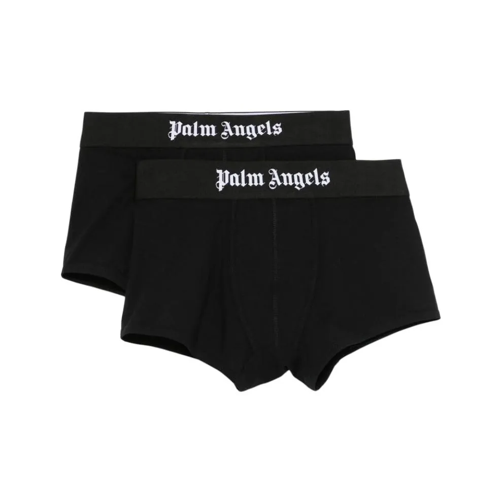 PALM ANGELS Logo waistband Boxers Pack Of Two