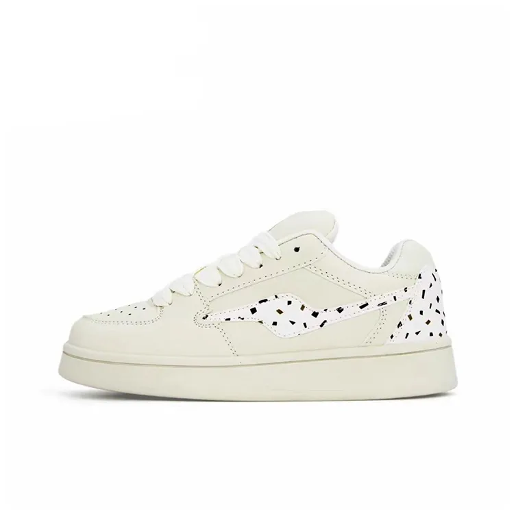 WJA Slip-Resistant Cushioning Impact Resistance Wear-Resistant Lightweight Low-Top Skateboard Shoes Women's Ice Cream