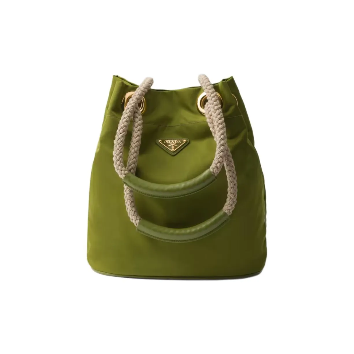 PRADA Re Nylon Recycled Polyamide Bucket Bags Handbags Small Size Women
s Green