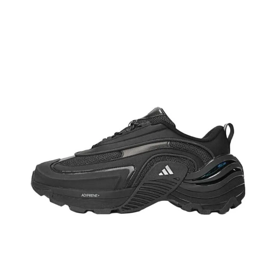 Adidas Wonder Runner Abrasion Resistant Low Top Running Shoes Unisex Black