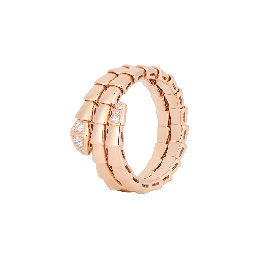 BVLGARI 18K Rose Gold Rings Women's Rose Gold