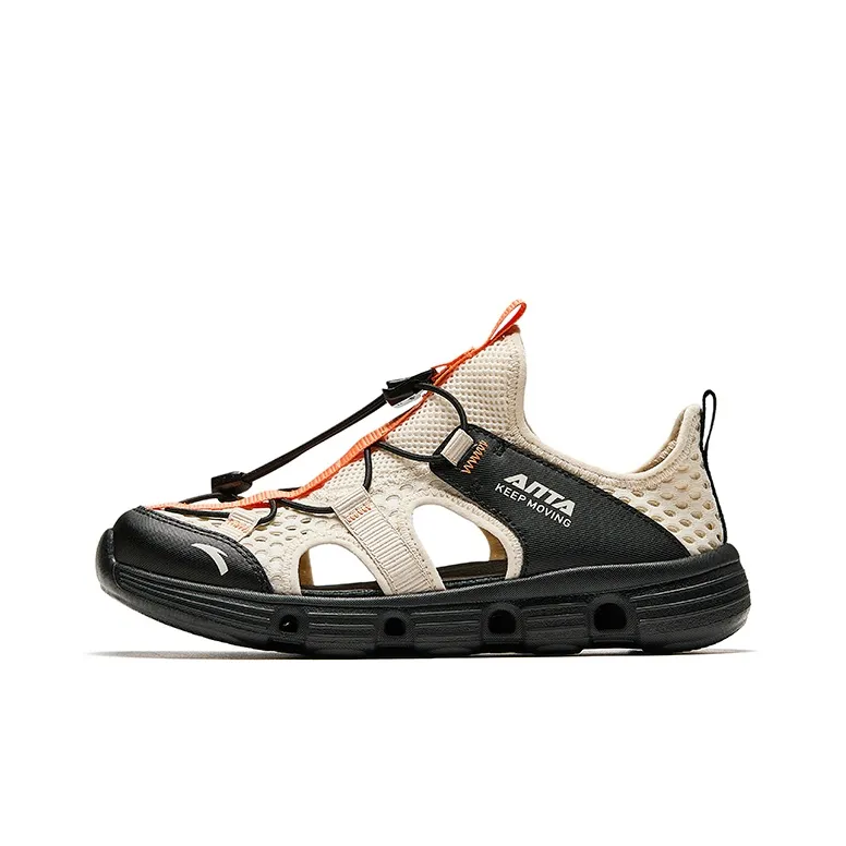 Antakids Дышащий Быстросохнущий Легкий Амортизация Низкий Топ Детские Сандалии Бежево-черный