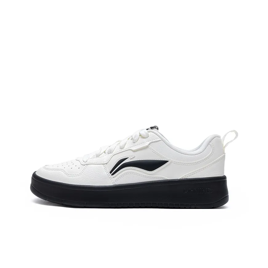 LINING Легкий Дышащий And Устойчивый Низ Низкие Кроссовки для скейтбординга Женские Айвори Черный