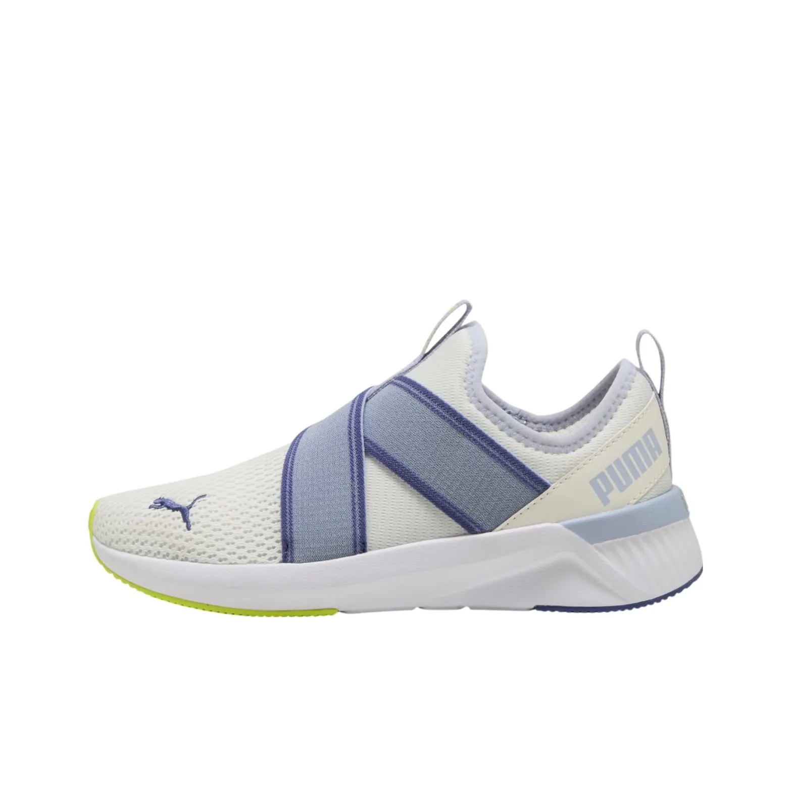 PUMA Softride Harli Anti Slip Wear Resistant Low Top Casual City Commute Running Shoes Women's White Blue