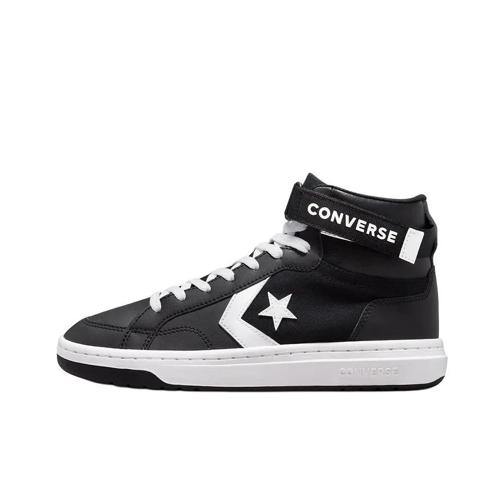 Converse Pro Blaze V2 Anti Slip Wear Resistant Mid Top Skateboard Shoes Men's Black