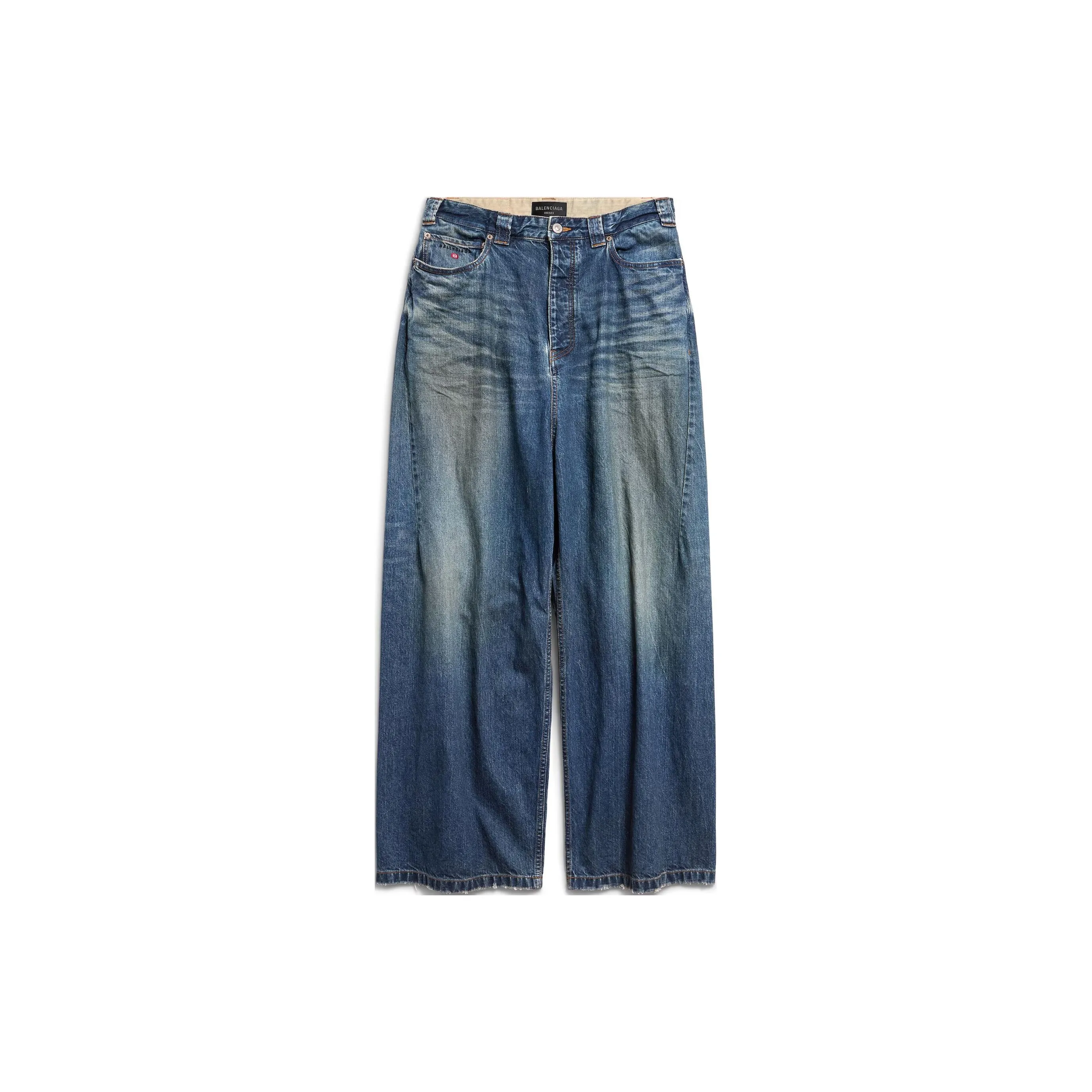 Balenciaga Baggy SS25 Jeans Loose Fit Style Men's Dark Blue
