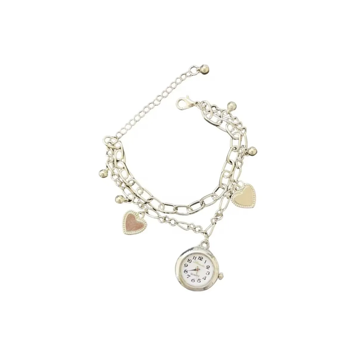 LANDU DIY Bracelet Collection Кварцевый механизм Часы Женские Белый циферблат