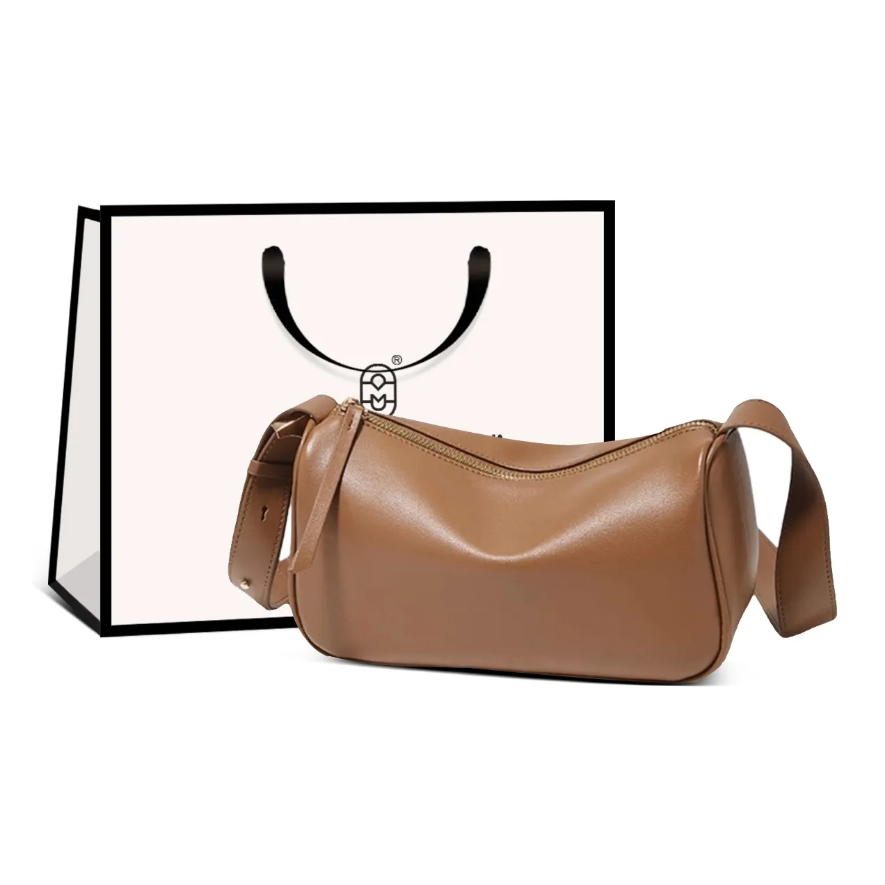 MARINO ORLANDI Сумка через плечо из коровьей кожи плечевая сумка женская черная кофейная