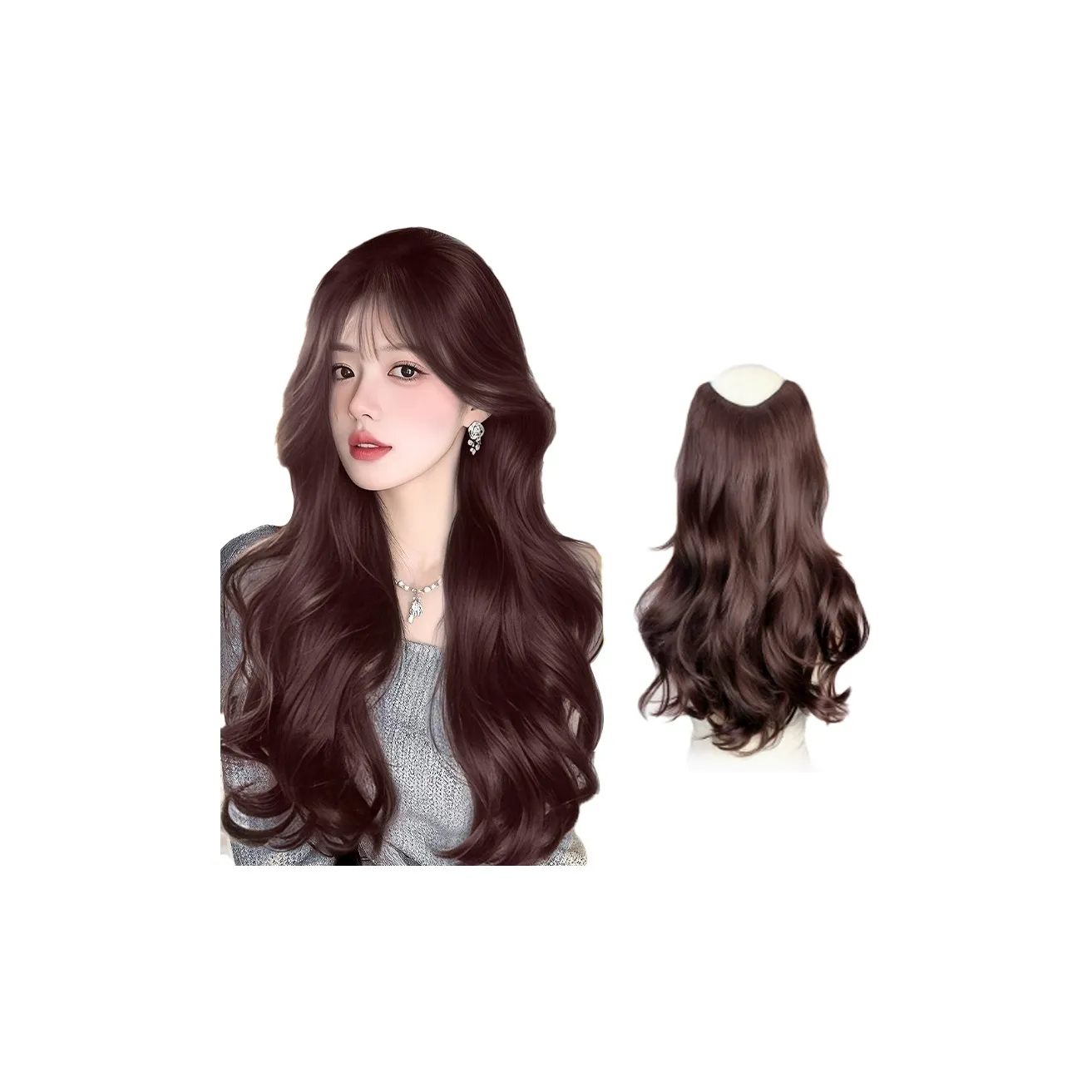 YOUXI Большая волна Расширения для волос Стрипы