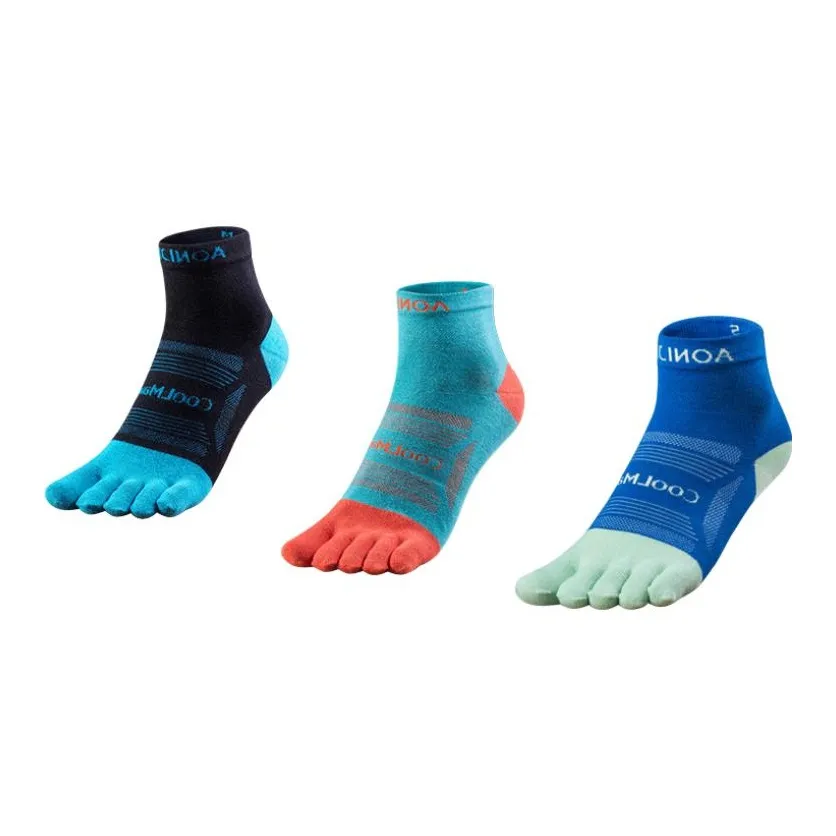 AONIJIE Беговые носки унисекс 3 упаковки смешанные цвета