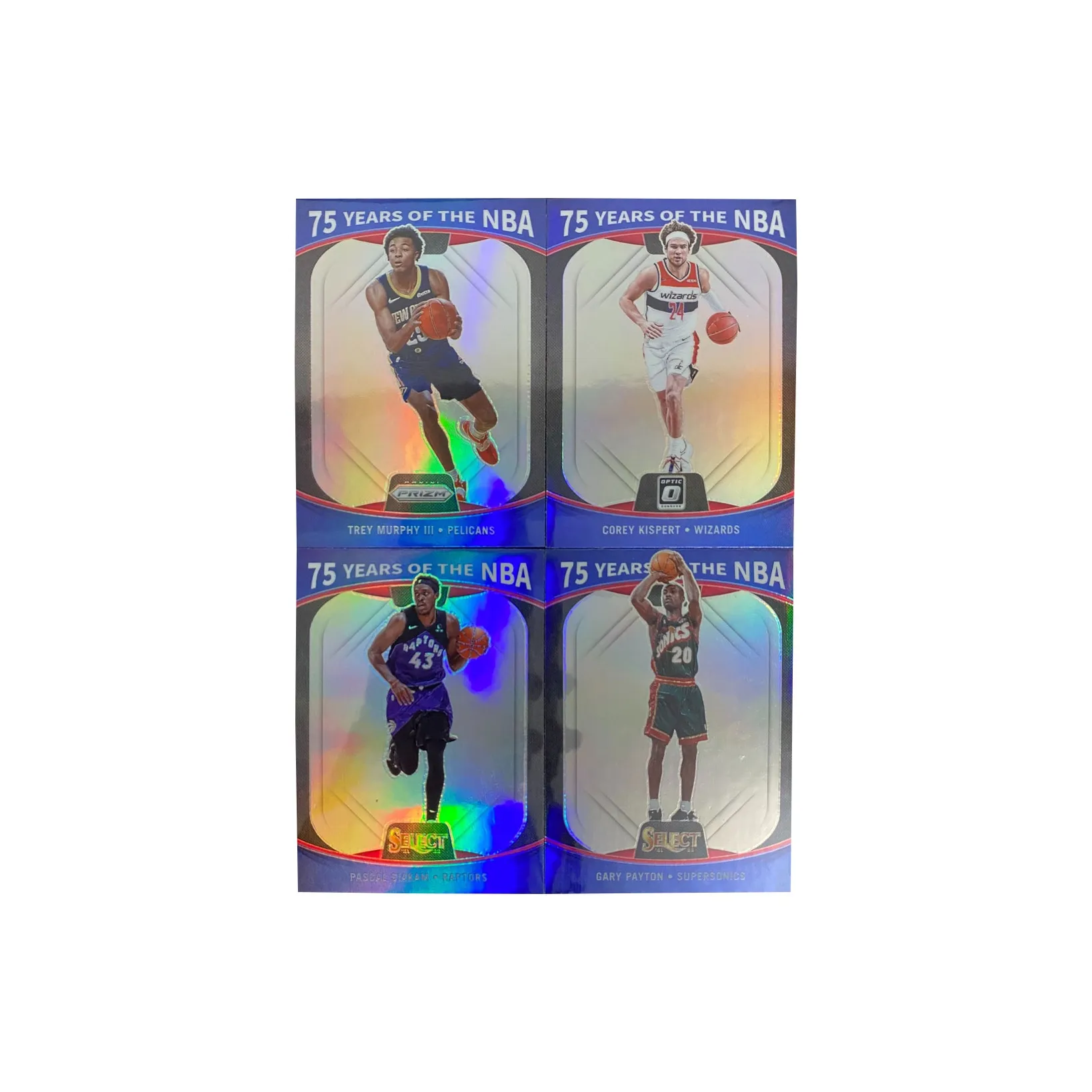 PANINI 2021-22 Murphy Kispert Siakam Peyton 75 Large Tuck Sports Cards 4 Pcs