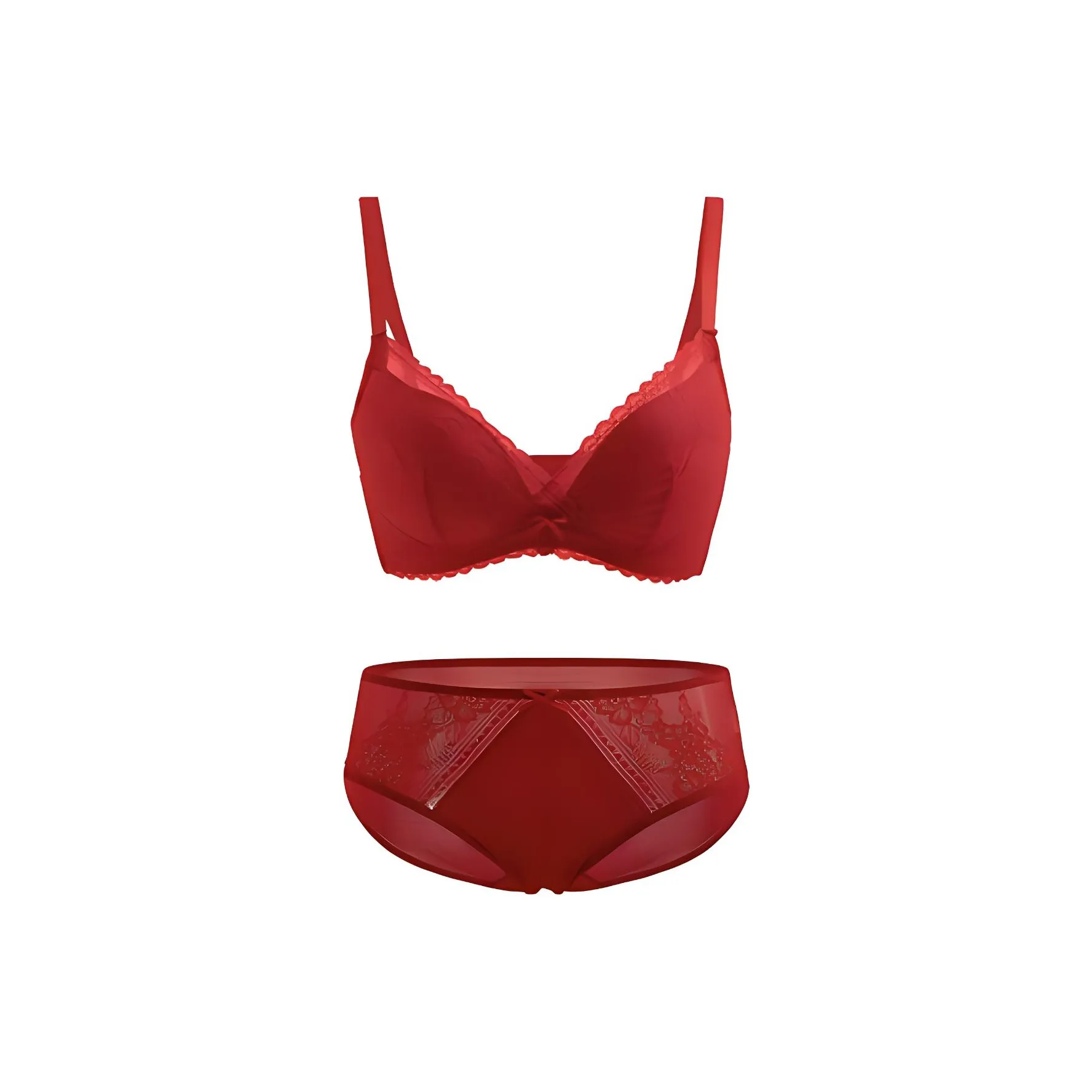 JINSANT Underwear Set Women's Red