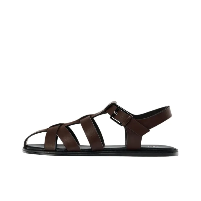 Step Up Your Style: The Best Zara Leather Lace-Up Sandals of