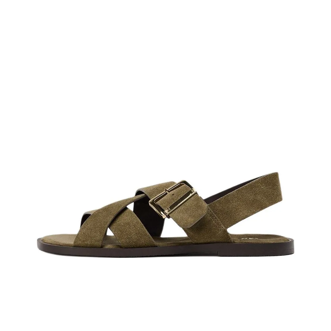 ZARA One Strap Sandals Women's Green