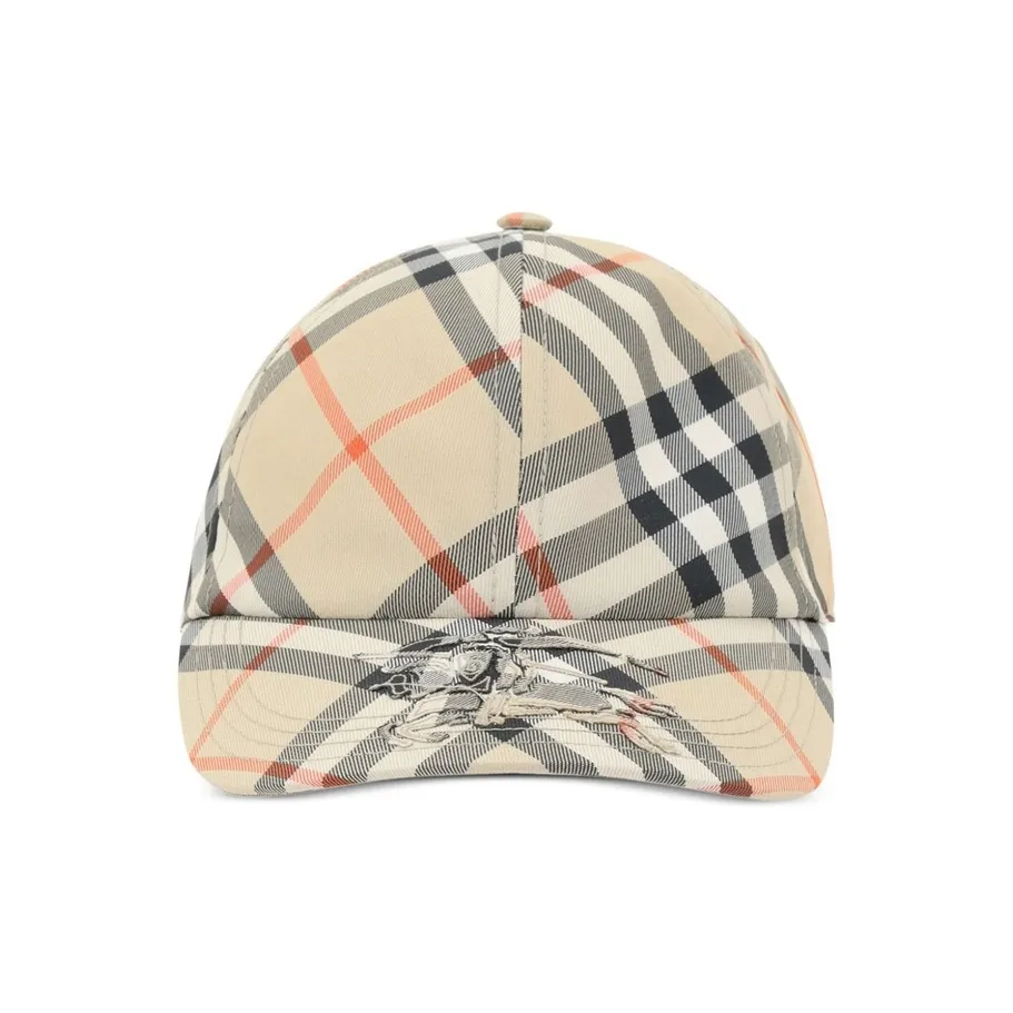 Burberry Checked Ekd Baseball Cap