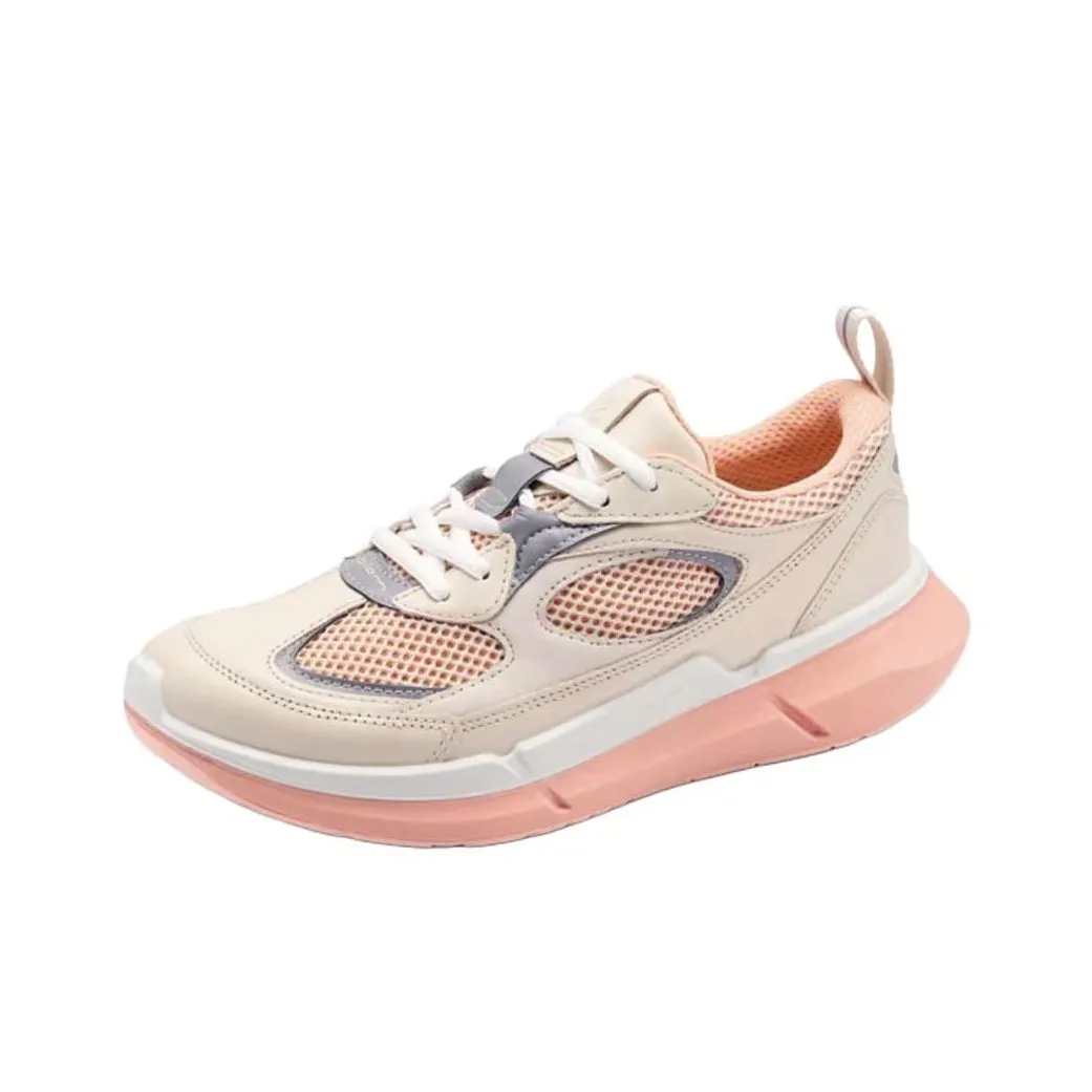 Ecco Biom 2,2 Устойчивые к истиранию Низкие Кроссовки для бега Женские Розовые