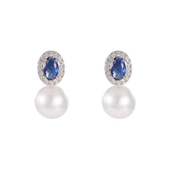 Love Pearl Stud Earrings Women's