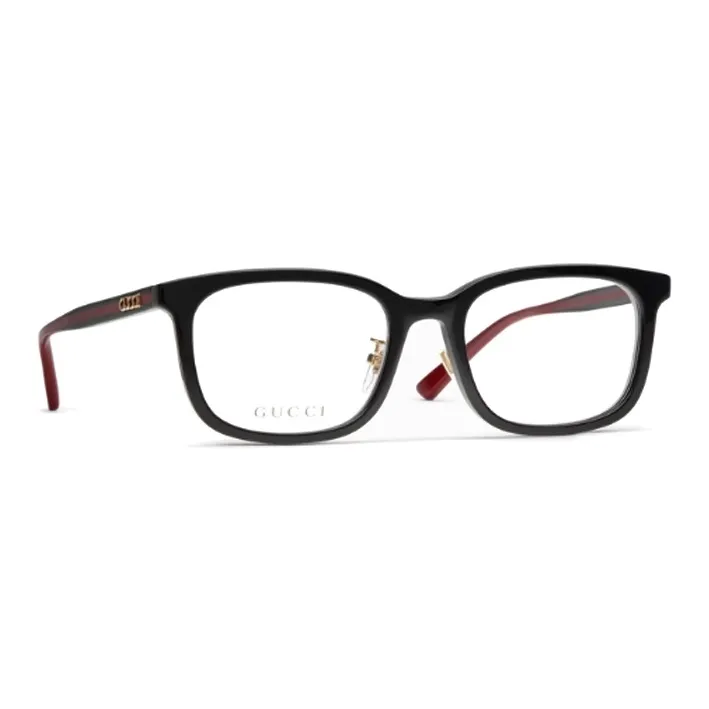 GUCCI Ацетат Прямоугольные Оправы для Очков Мужские Красные