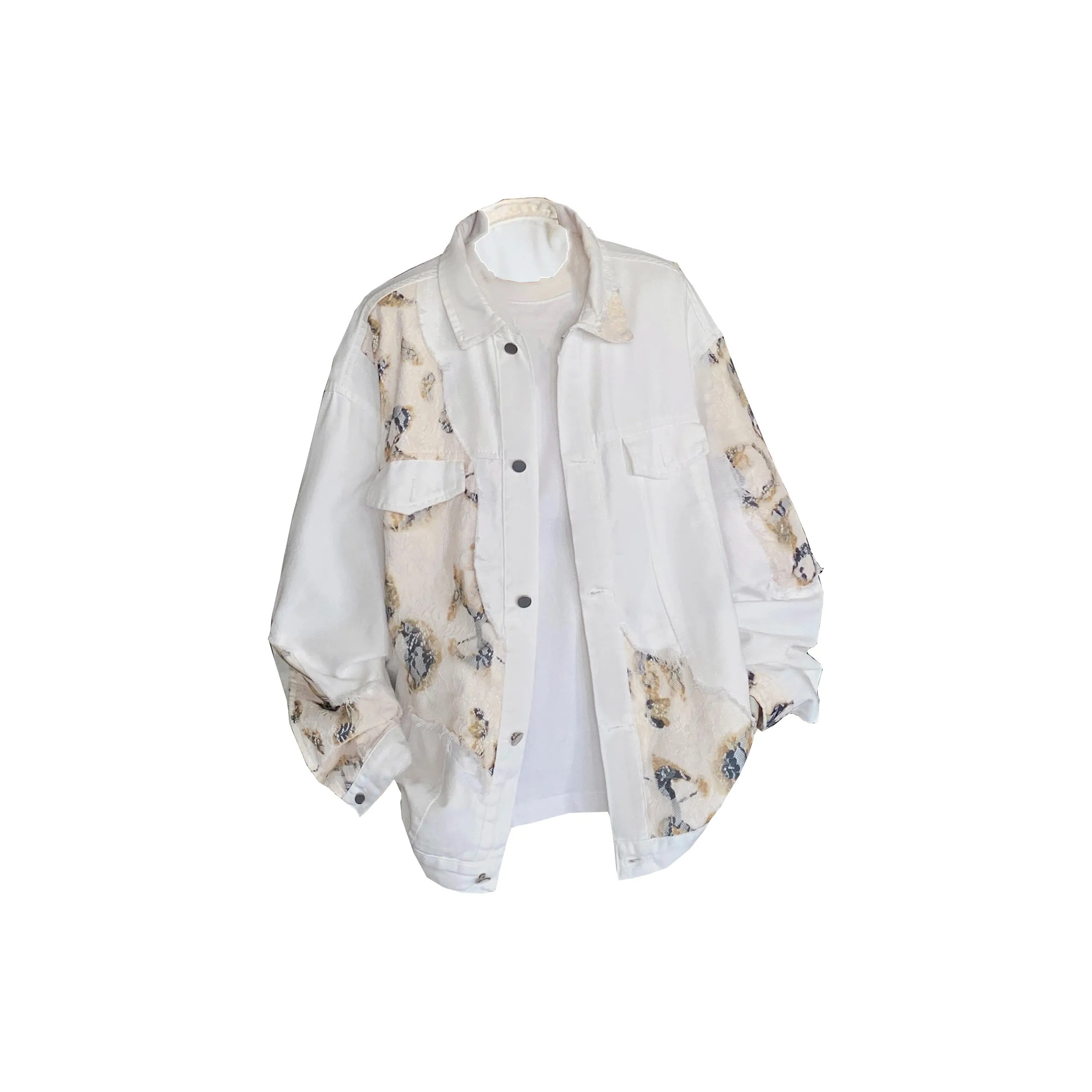 Fakeyoung Denim Jacket Unisex White