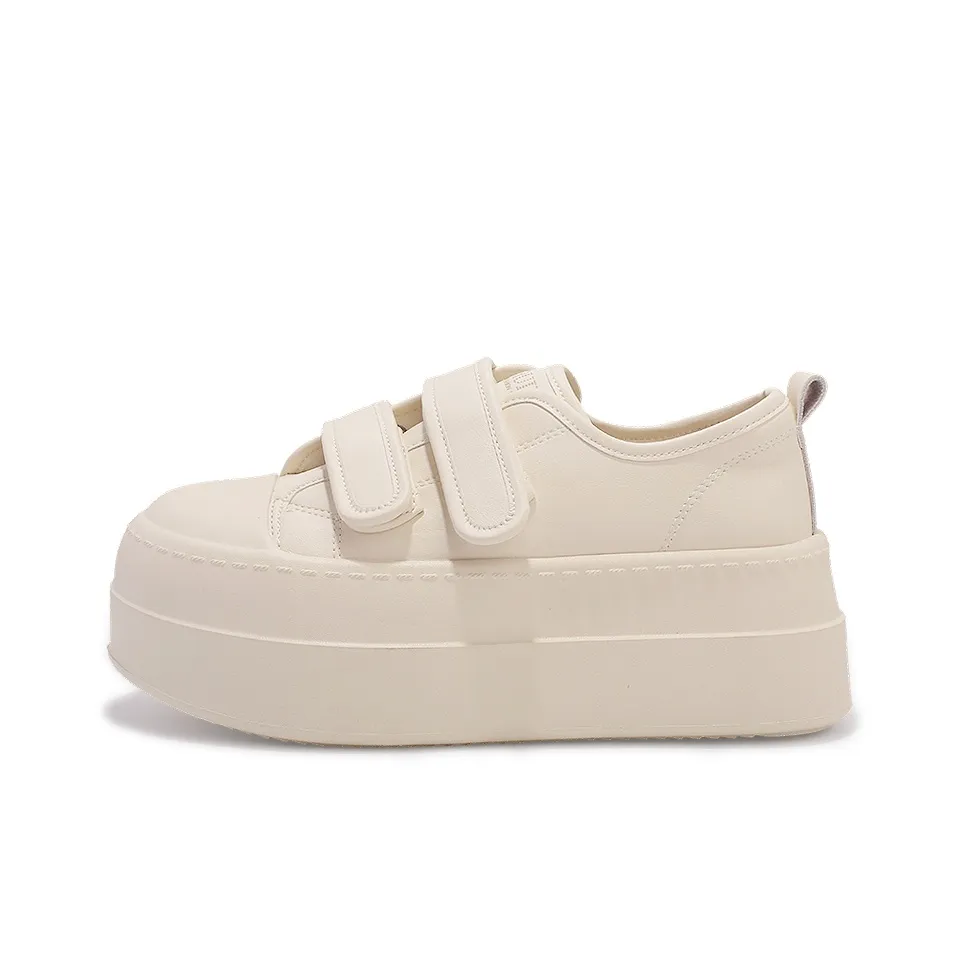 Miss Zhang Износостойкий Низкий Топ Повседневная Обувь Женская Бежевая