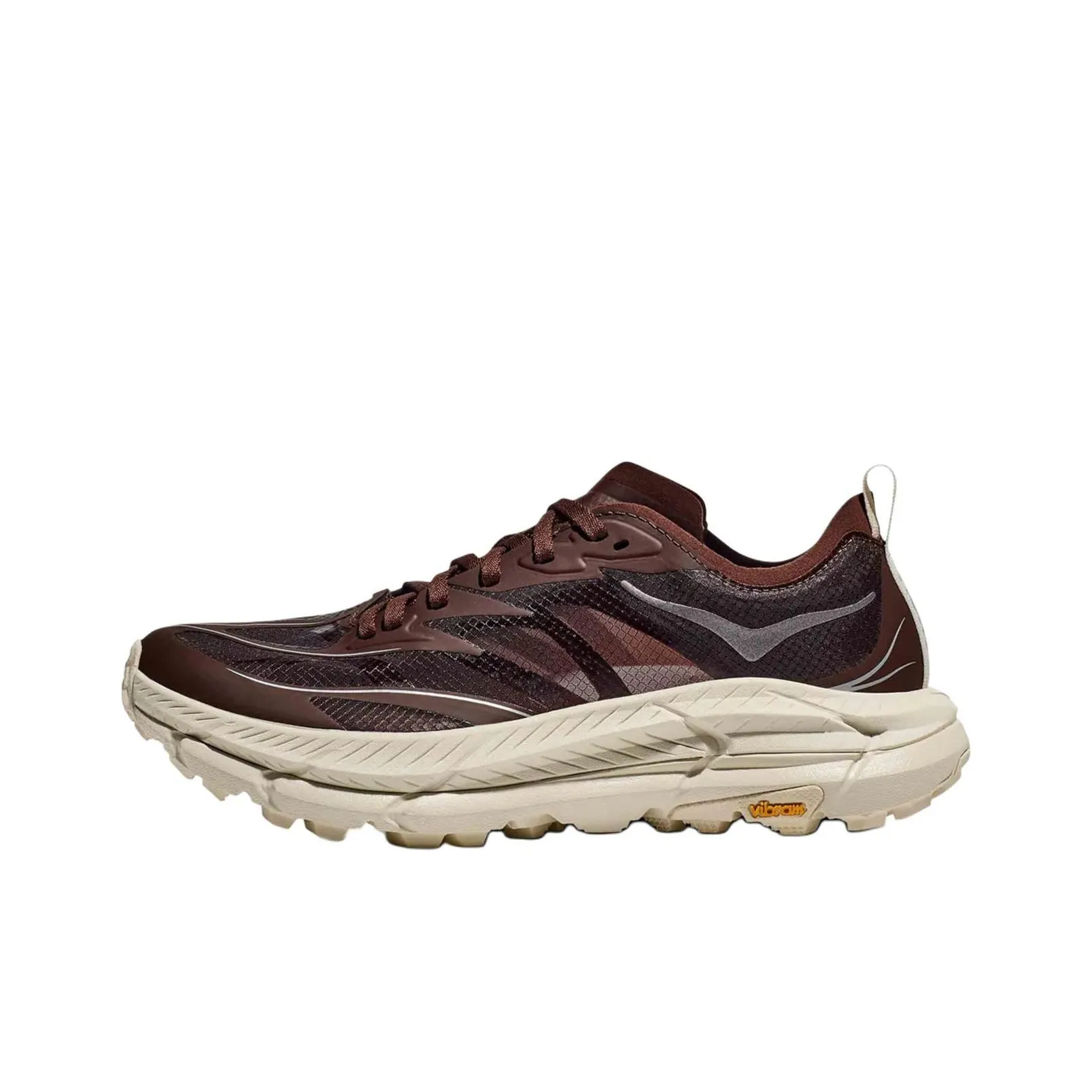 HOKA ONE ONE Mafate Speed 4 Anti-Slip Wear-Resistant Low-Top Trail Running Running Shoes Unisex Brown
