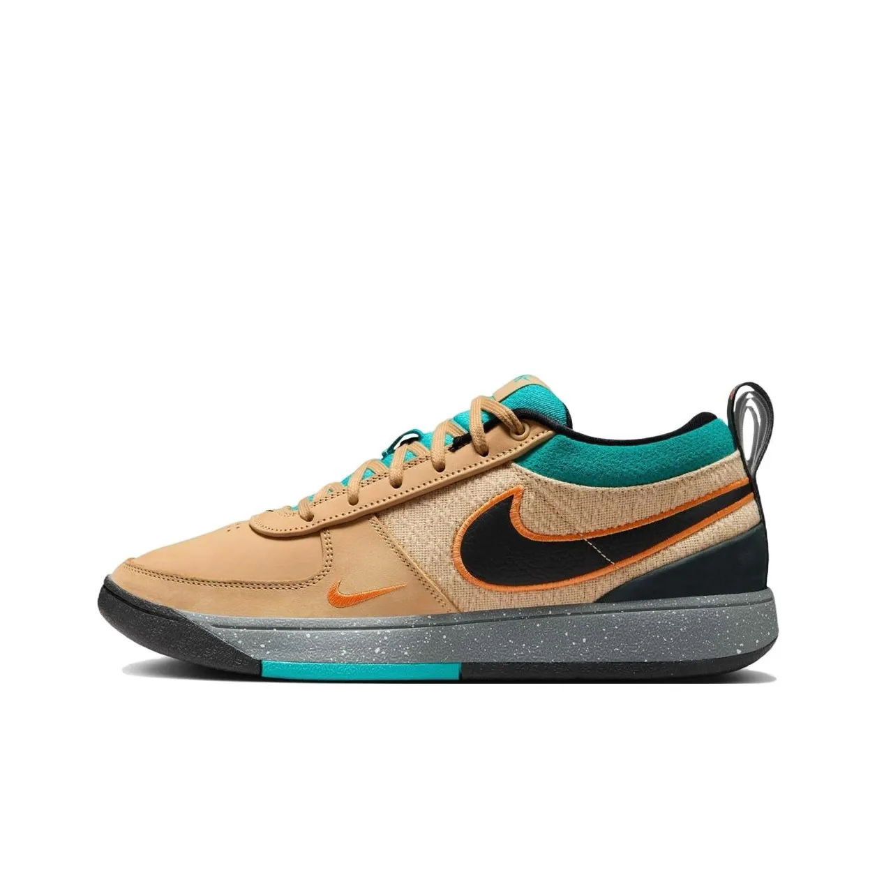 Nike Book 1 Anti-Slip Wear-Resistant Low-Top Basketball Shoes Men's Beige Black