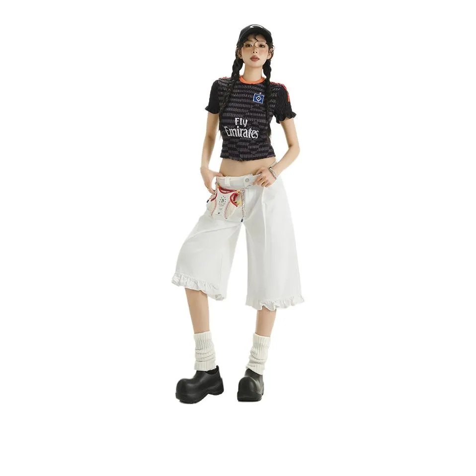 Poyz Jeans Women's White Cropped