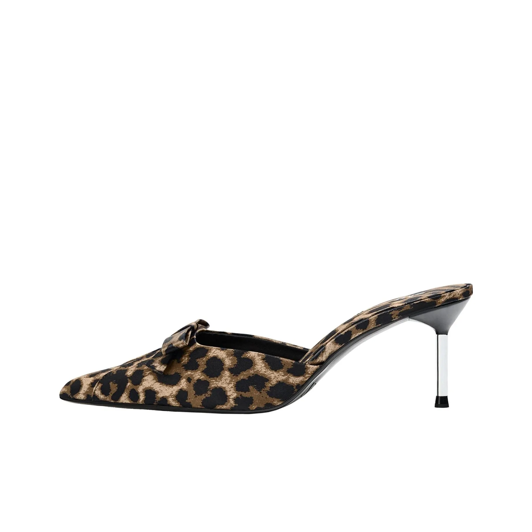 ZARA Closed Toe Slippers Women's Leopard Print