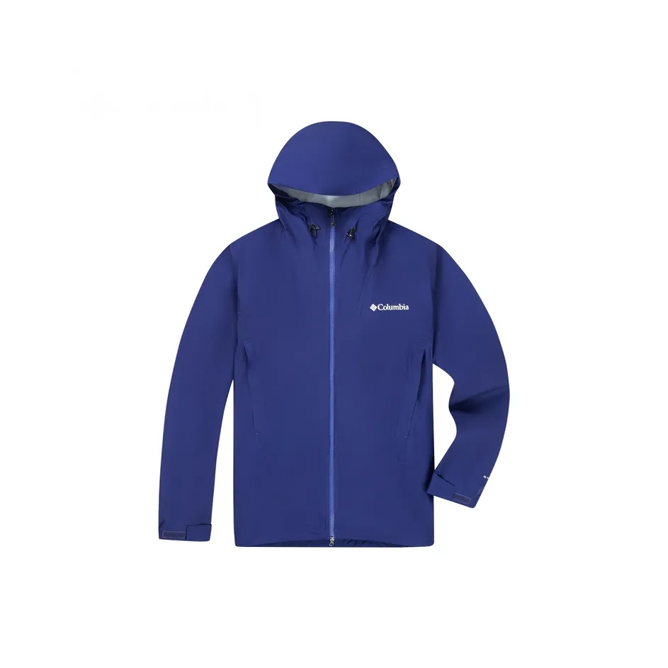 Columbia Hiking Urban Living/Travel/Commuting Water-Resistant Windproof Breathable Warm Windbreaker Jacket Men's Blue