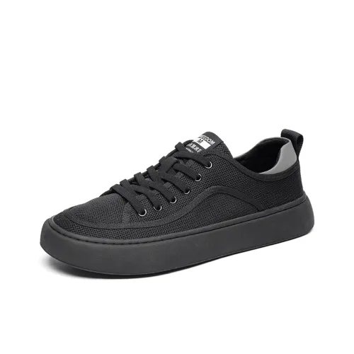 MODENGPAN Кроссовки для скейтбординга Low Top Черные Мужские