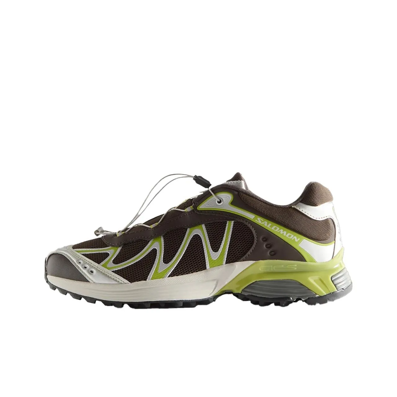 KITH x SALOMON XT WHISPER Anti Slip Wear Resistant Low Top Running Shoes Unisex Brown Green