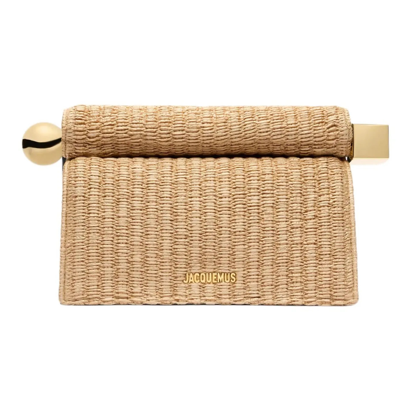 Jacquemus The Rond Carré Logo Plaque Clutch Bag