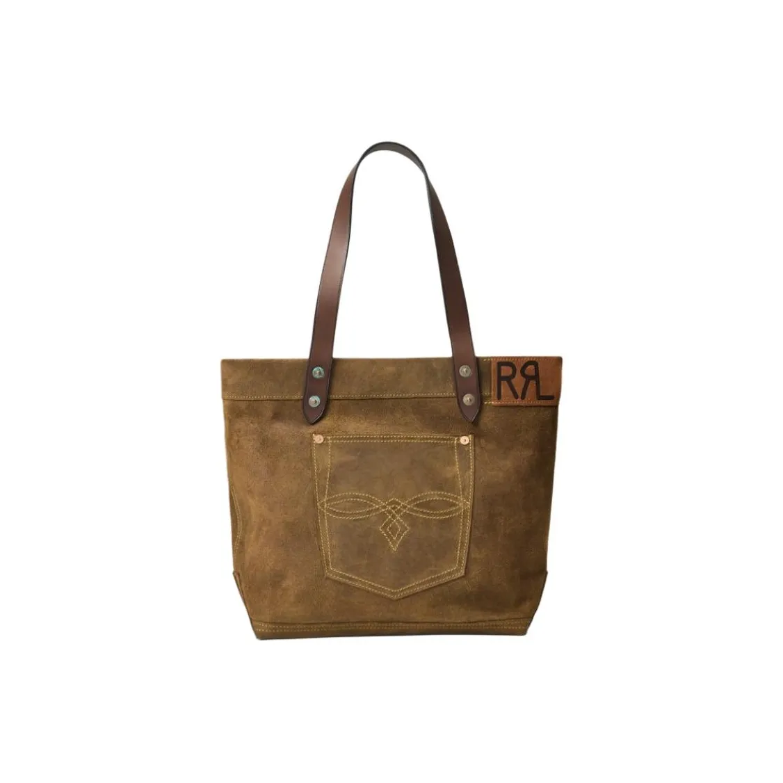 Ralph Lauren Nubuck Tote Bag, Shopping Bag, Shoulder Bag Regular Women's Light Reddish Umber