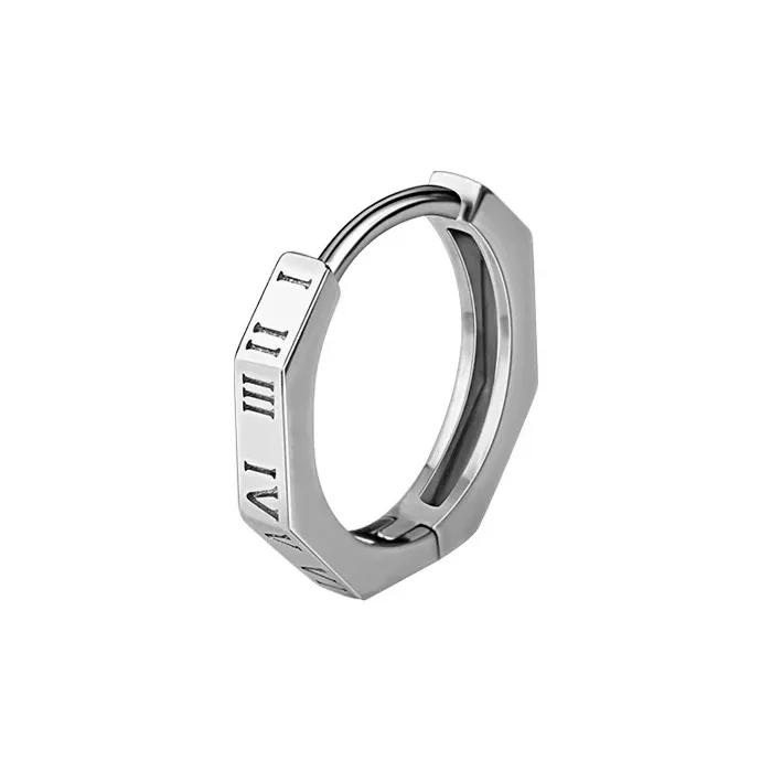 GUDUD Titanium Steel Earrings Men's