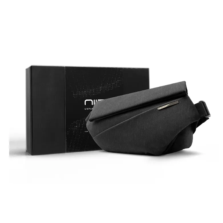 NIID Полиэстер Курьерская Сумка Сумка через плечо Унисекс Обсидиановый Черный Деним Синий Пыльно-Синий