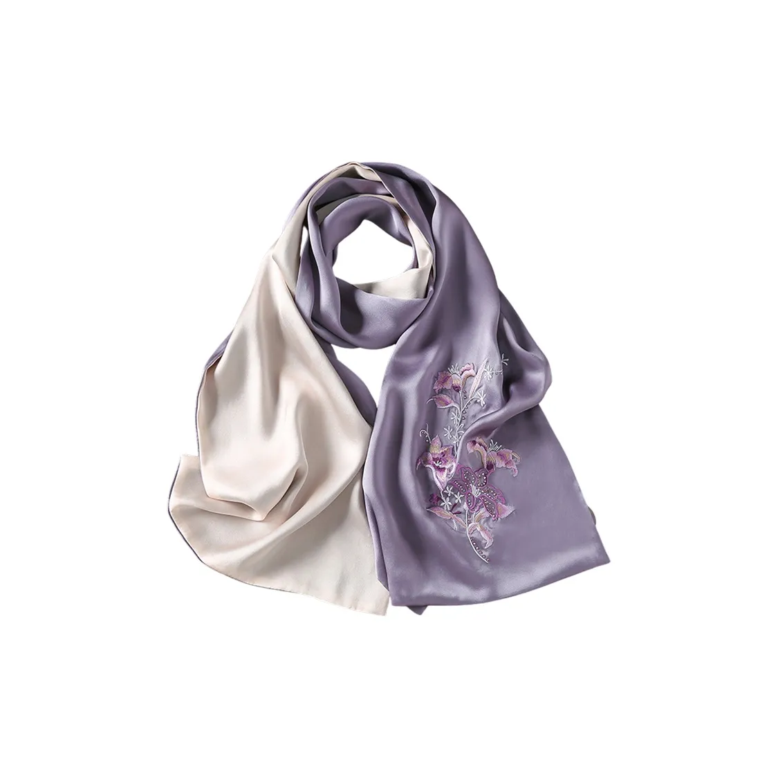 NAME.S 100% Mulberry Silk Scarves Women's