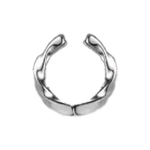 GUDUD Alloy Clip-On Earrings Men's