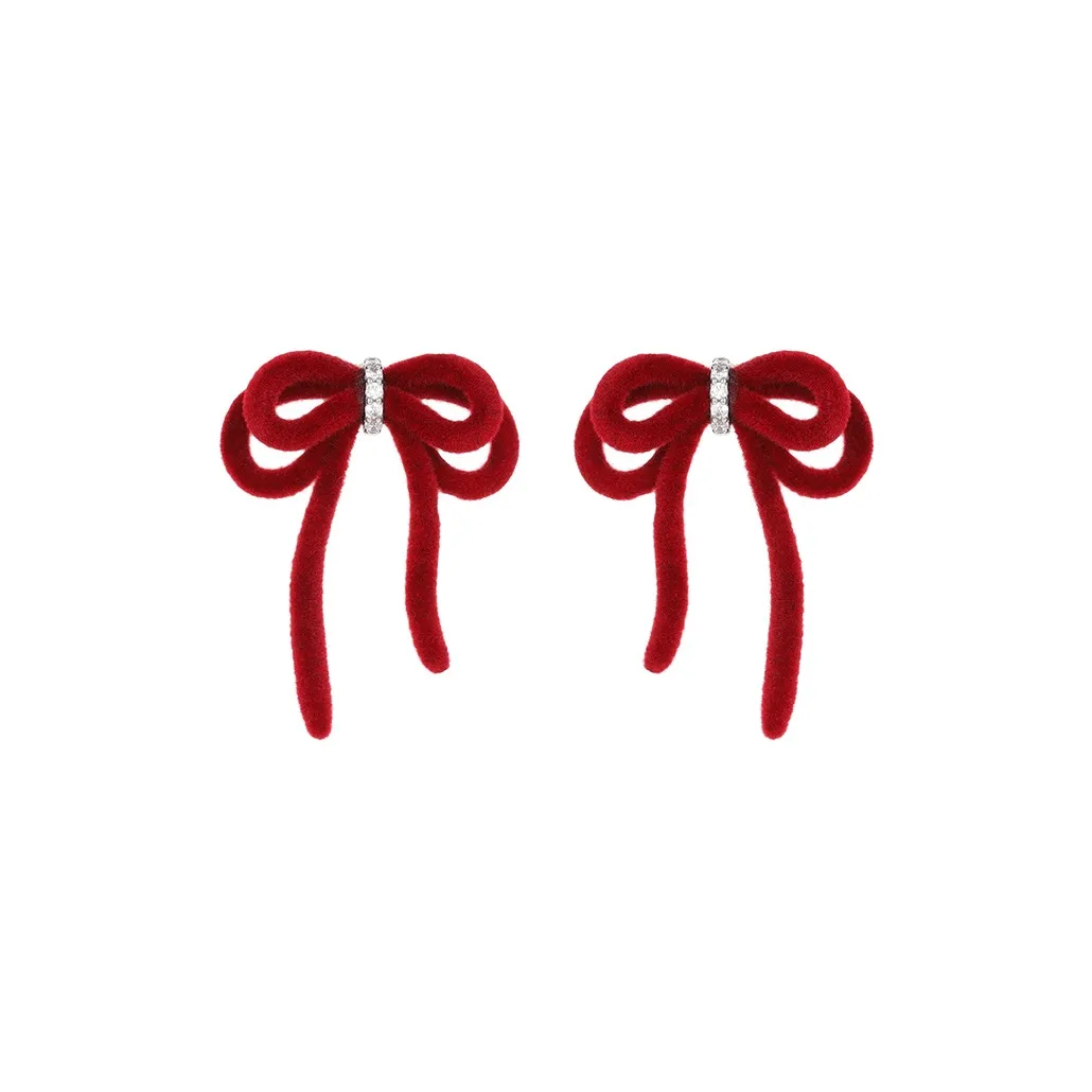 Серьги из фиолетового медного сплава женские