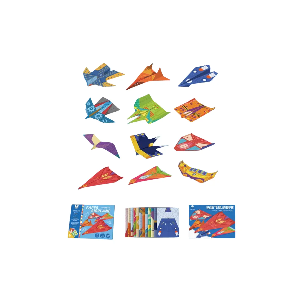 BEITAMAN Складная бумага с эффектом 3D бумага самолет игрушки