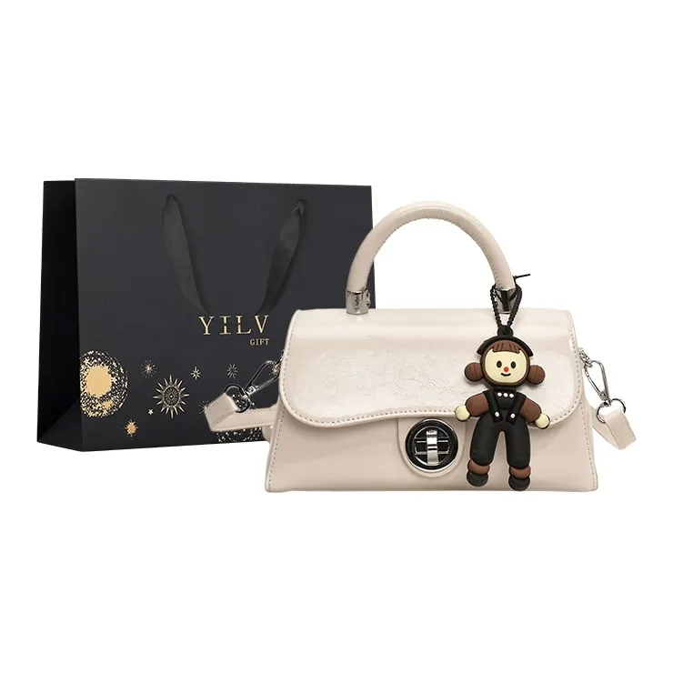 Yi Brigade ПУ (полиуретан) Сумка через плечо Сумка Обычная Женская Красная Черная Розовая Белая Серебряная