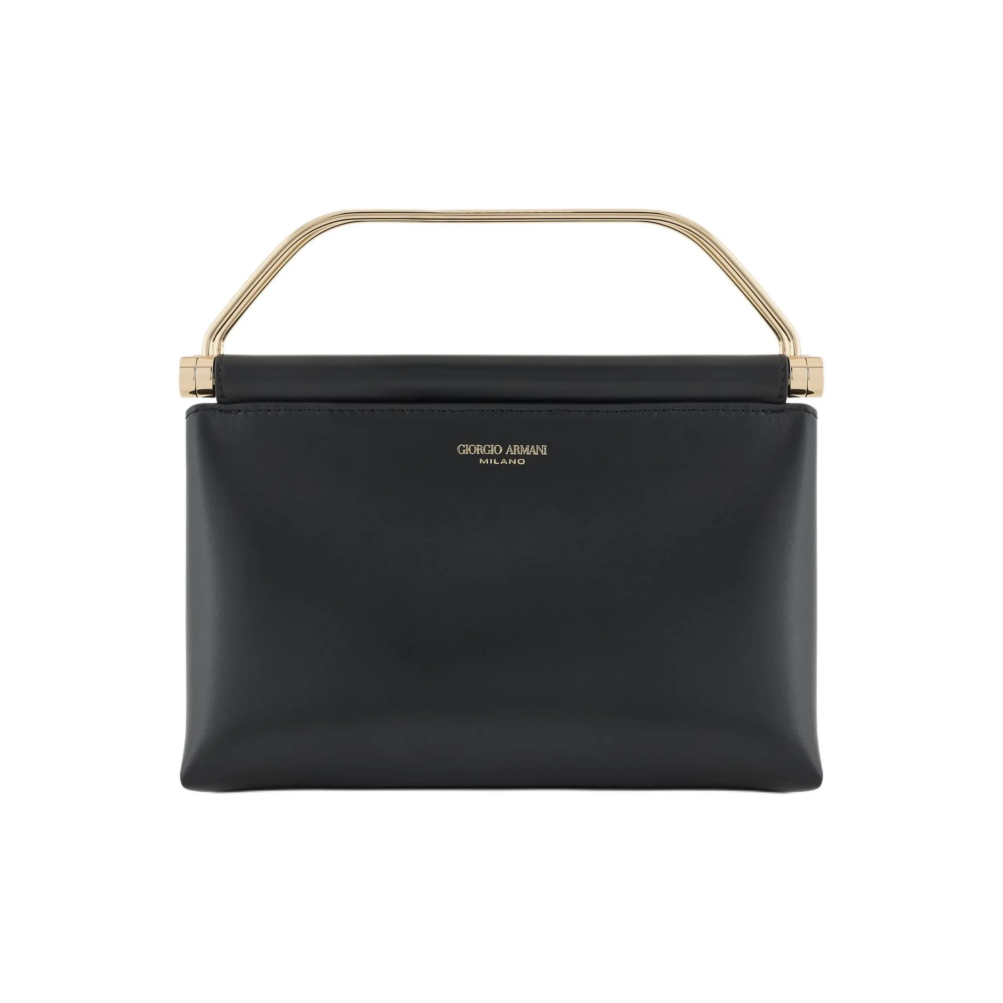 AMANI Cow Leather One Shoulder Handbags Small Size Women's Black