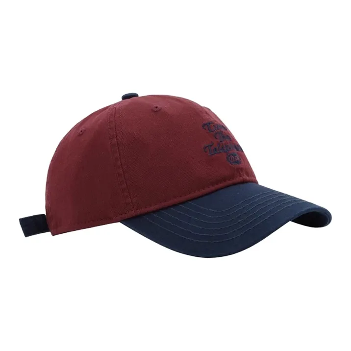 FREE RABBITⅡ Korean Style Street Fashion Color Block With Slimming Effect Baseball Caps Unisex