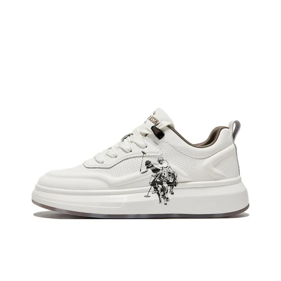 U.S. POLO ASSN. Низкие кроссовки для скейтбординга мужские белые и коричневые