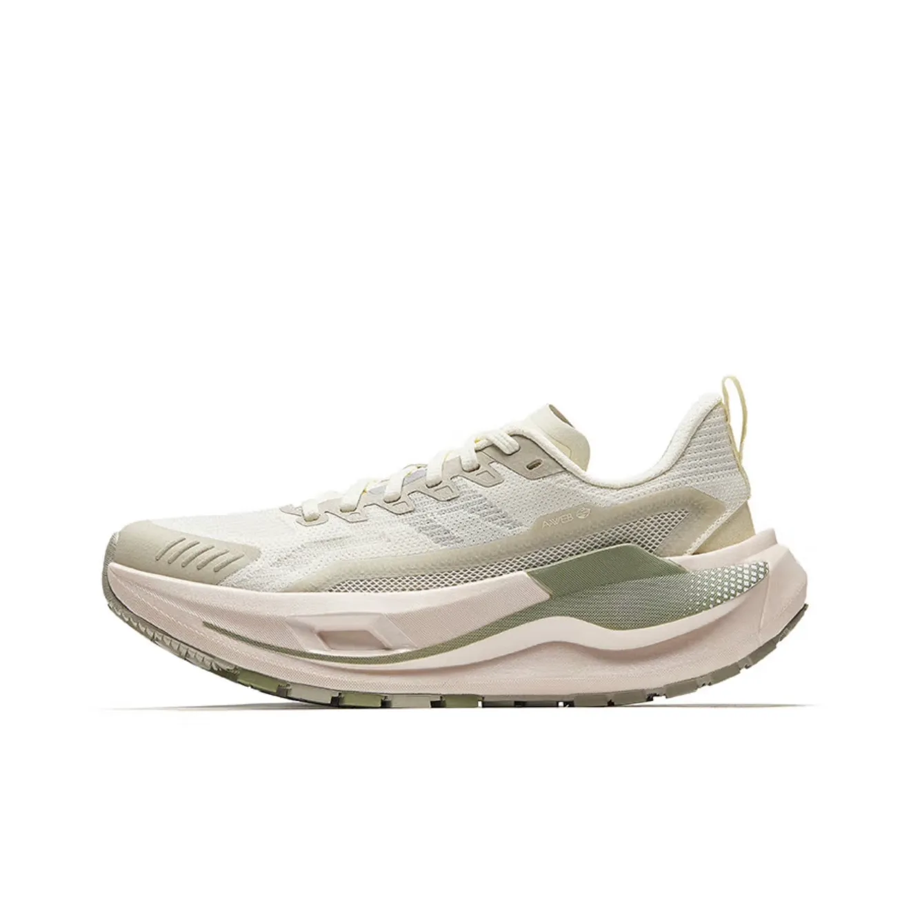 Anta Kunlun Cushioning Wear-Resistant Rebound Low-Top Trail Running Running Shoes Women's Beige Green