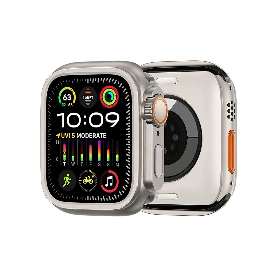 PULAISI Защитный чехол для Apple пластик PC корпус для Apple Watch S7 S8 S9 защитный чехол для IwatchS10